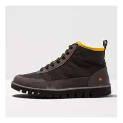 Art für Herren. 115851101003_001 Turnschuhe1585 Ontario schwarz (38), Leder, Wohnung, Nobuck, Schnürsenkel, Lässig