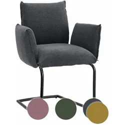 designline »SIT DOWN« Polsterstuhl Swing ohne Armlehnen / rosa