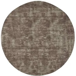 Teppich La Belle aus Viskose, rundes Design, grün, Ø 250 cm, weiche Oberfläche
