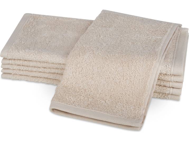 Seiftuch ROSS Vita 4004 , beige (leinen), B:30cm L:30cm, Frottier, Handtücher, Seiftuch
