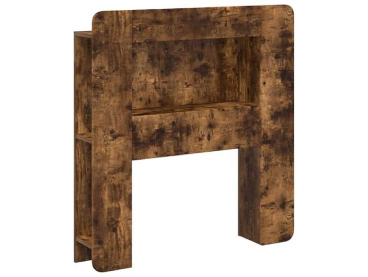 KTHLBRH Kopfteil aus Eichenholz, Rauchholz, mit Regalen Für den Innenbereich, robuste Konstruktion, einfache Wartung, vielseitiges Design, 16,77 kg