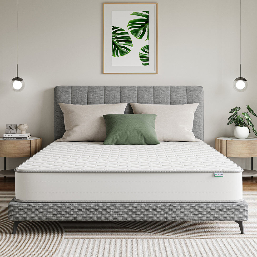 White Noise Berin 25cm Memory Foam Pocket Sprung Mattress Single (3')