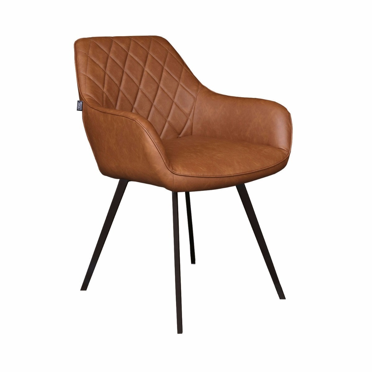 Kick Collection Eetkamerstoel Karl - Cognac - Kunstleer