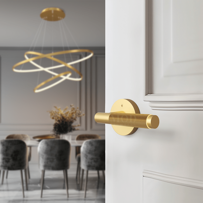 Carrington Modern Door Handle   Matte Black / Passage   MOD LIGHTING