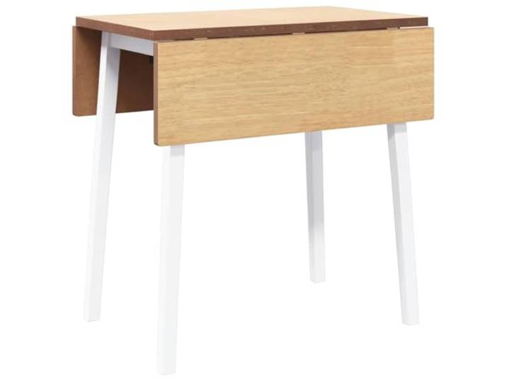 KDACVBMG Weißer Esstisch aus Massivholz und Gummi Massives Gummibaumholz, Klappdesign, robuste Platte, einfache Reinigung, vielseitig einsetzbar, Essen und Arbeiten