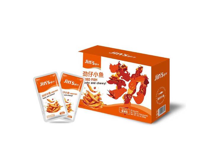 Jin Zai Kleine Vis Pittige Smaak 240 g (12*20)