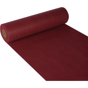 Papstar Tischläufer Soft Selection, 84323, abwischbar, bordeaux, aus Vliesstoff, auf Rolle 40 cm x 24 m