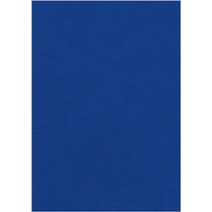 Fellowes Einbanddeckel 53739 Delta, blau, 250 g/m² Karton mit Lederstruktur, A4, 25 Stück
