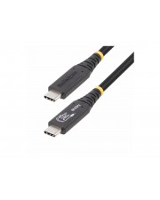 StarTech.com 50cm 1.6ft USB4 Cable USB-IF Certified USB-C Cord 40Gbps USB-Kabel 24 pin M zu M / Thunderbolt 3 / 4 / DisplayPort 1.4 48 V 5 A 50 cm halogenfrei passiv Support von 4K 120 Hz 8K 60 Baureihe mit erweitertem Leistungsbereich EPR unterstützt Pow (50C-40G-USB4-CABLE)
