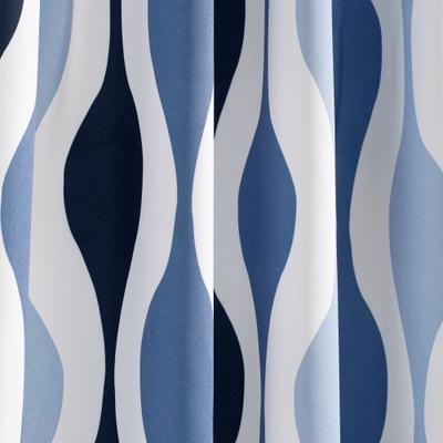 Lush Decor Mid Century Geo Light Filtering Window Curtain Panels