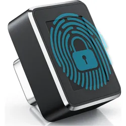 Aplic Fingerabdrucksensor USB Typ-C, bis zu 10 IDs, Fingerabdruckleser, Fingerprint Key Reader, Win 11, Notebook Security, Schwarz