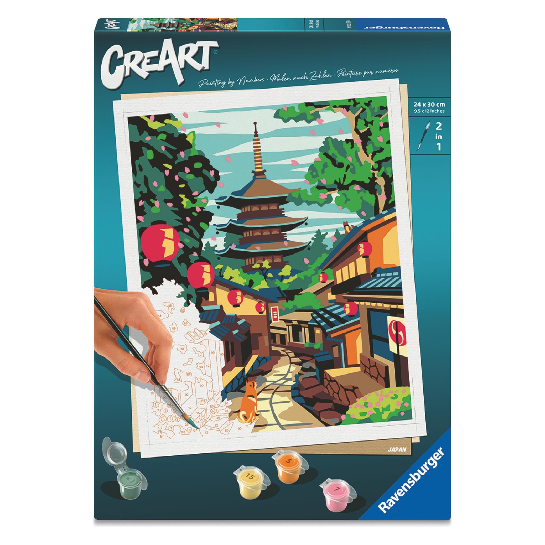 Ravensburger CreArt, Malen nach Zahlen Adults Trend - Japan (12023276)