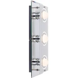 LED 12 Watt Glas Wand Beleuchtung Lampe Spiegel Chrom Leuchte Globo 48971-3