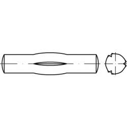 TOOLCRAFT TO-5438094 Knebelkerbstift 5 mm Stahl 100 St.
