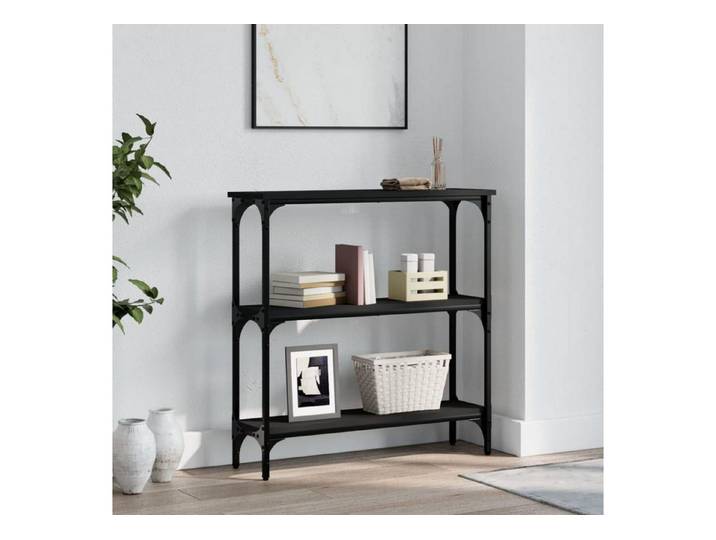 LuxusKollektion Konsolentisch Konsolentisch Schwarz 75x22.5x75cm Industrie-Design (1-St)
