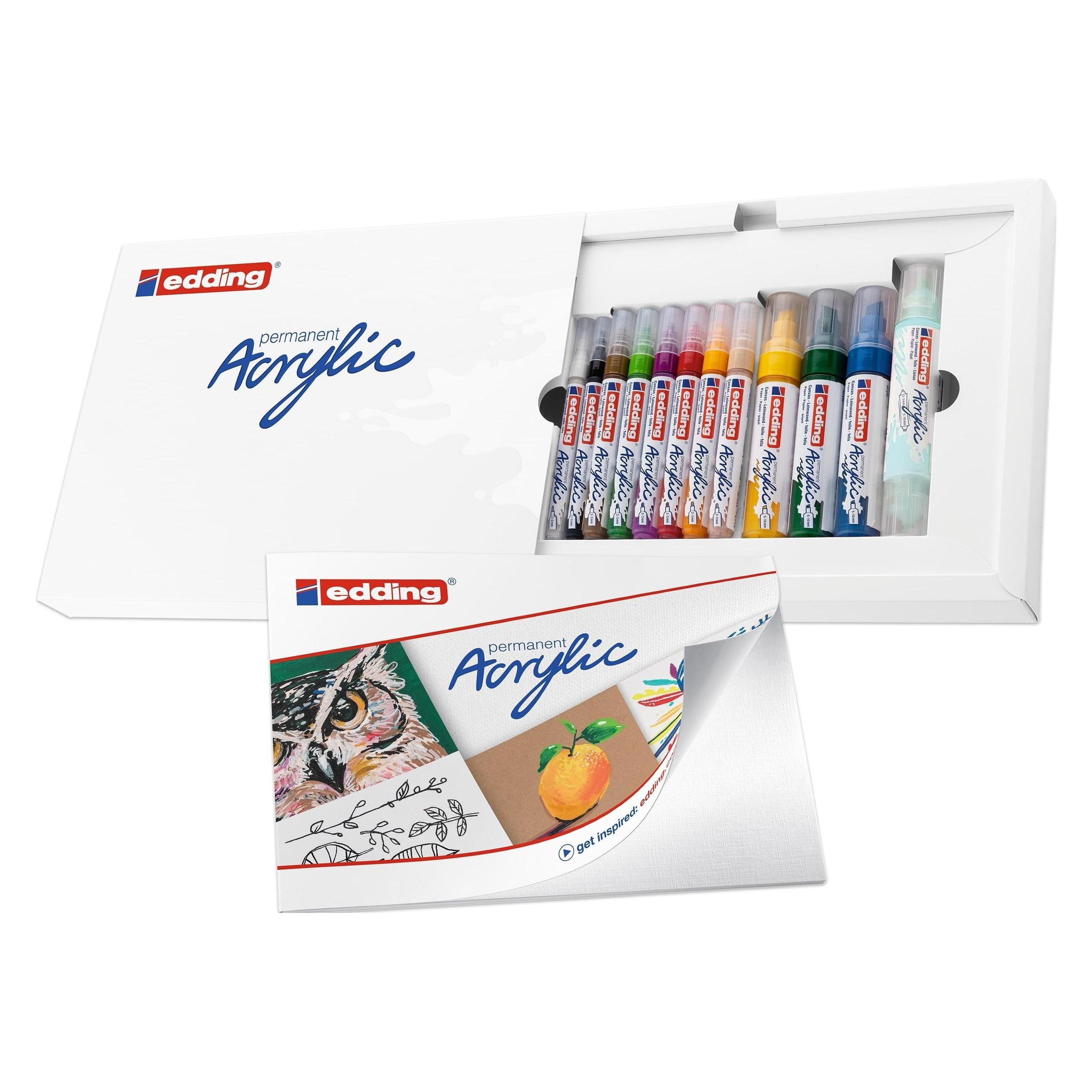 Edding Acrylmarker Starter Set 12-teilig (12x) (acrylic-12S)