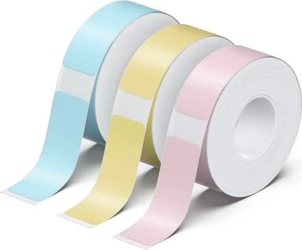 Olympia Endlos Etikettenrolle für P22 Mix rosa, blau, gelb