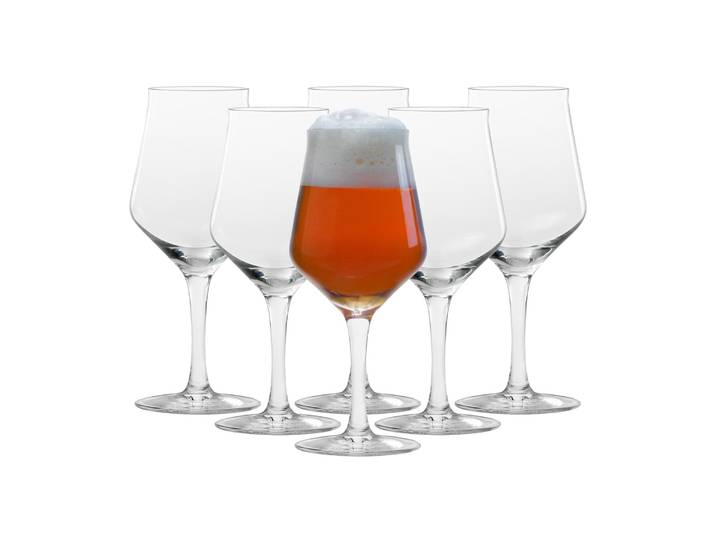 Bierglas STÖLZLE Biergläser Craft Beer 0,3 l 6er Set transparent , bunt (transparent), Glas, Trinkgefäße, Bierglas