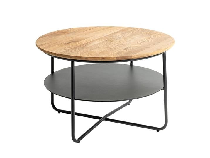Couchtisch JEREMIAH Eiche rund Ø 70 cm eiche massiv geölt