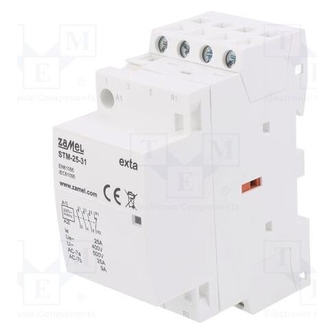 Zamel Stycznik modułowy cewka 25A 230V AC 3xZ 1xR TH35 EXTA STM-25-31 EXT10000292 (STM-25-31)