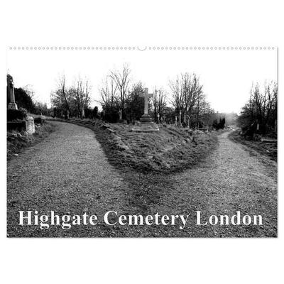 Highgate Cemetery London (Wandkalender 2027 DIN A2 quer), CALVENDO Monatskalender