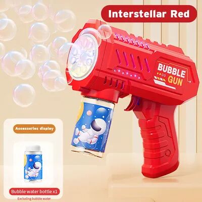 Quick Pick Pro LED Bubble Gun Toy Automatic Glowing Bubble Machine For Kids Outdoor Fun red