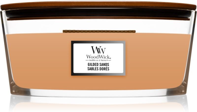 Woodwick Gilded Sands bougie parfumée avec mèche en bois (hearthwick) 453 g
