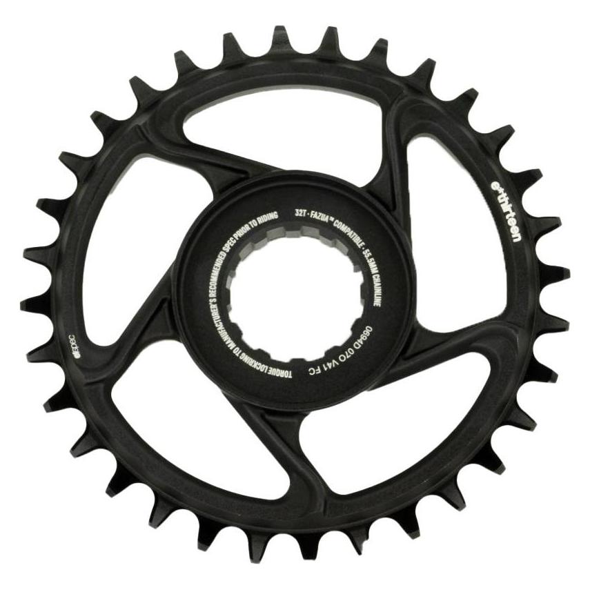 e*13 e*spec Direct Mount Kettenblatt, 32 Z., Fazua, 55mm Kettenlinie, black (32) (CR4EPA-101)