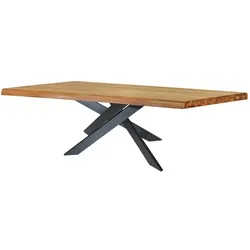 Rrr Company, Esstisch, RRR Europe Esstisch Spidergestell Metall/Eiche geölt 220x100 cm (220 x 100 x 76 cm)
