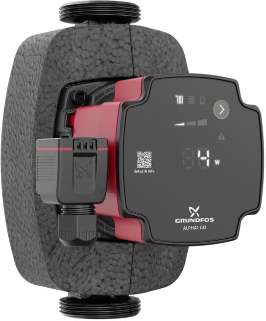 Grundfos ALPHA1 GO Hocheffizienz-Umwälzpumpe 93074265 25-60 180, DN25, 180 mm, geregelt