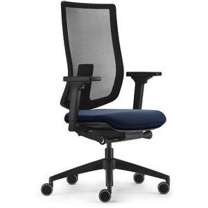 sedus Bürostuhl sedo pro Light 2, ap-896/011, schwarz / blau, Stoff / Netz, belastbar bis 130 kg