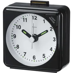 Hama Reisewecker A50, schwarz Zeiger fluoreszierend     186329