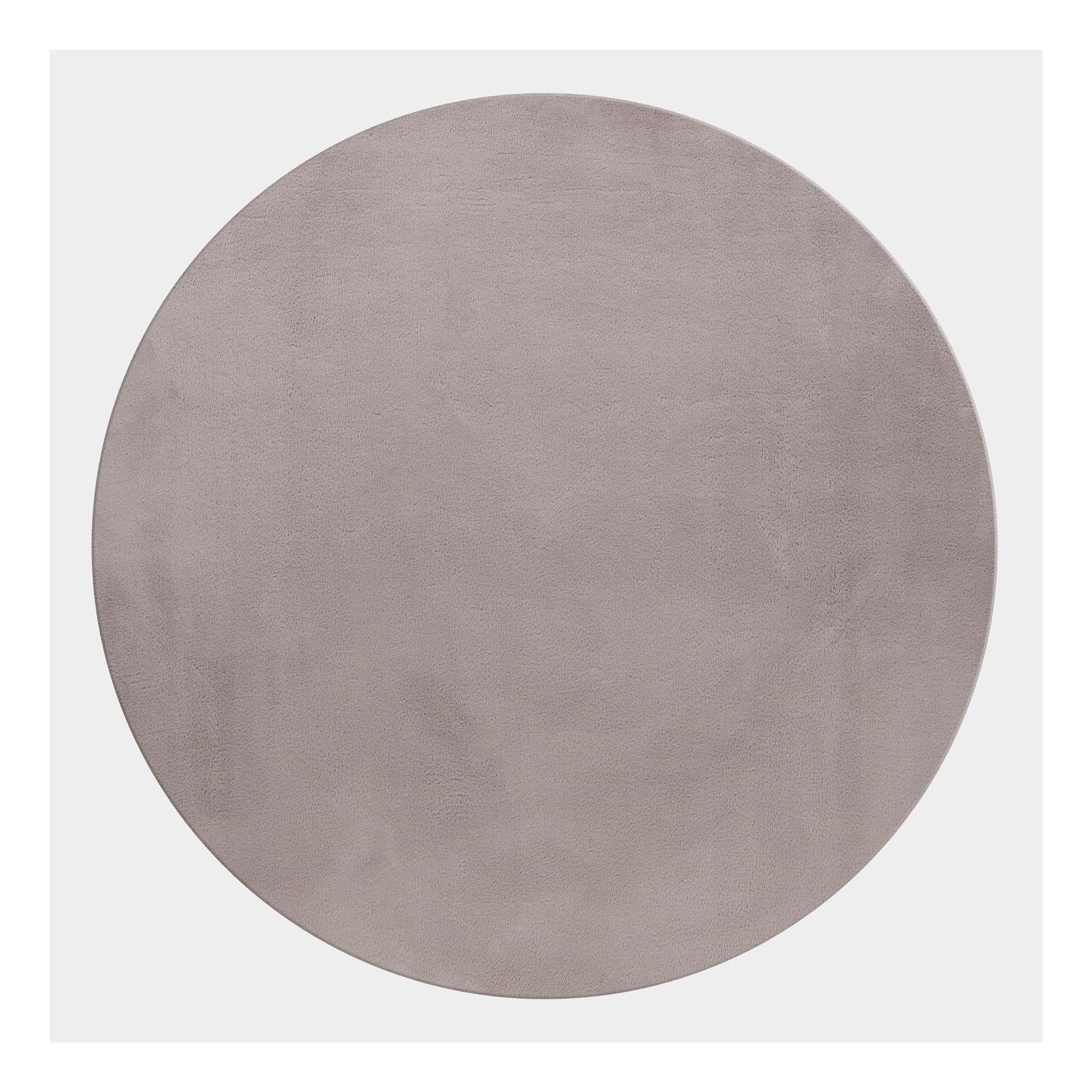 Teppich Kurzflor Waschbar NECKAR in Beige, einfarbig, Ø 160 cm