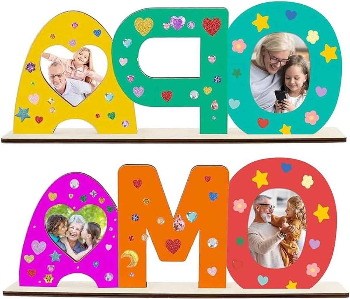 Houten letters knutselset voor het beschilderen en decoreren van namen
