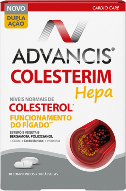 Advancis Colesterim Hepa 30 comprimidos + 30 cápsulas