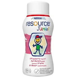 RESOURCE Junior Erdbeer-Geschmack flüssig 6X4X200 ml