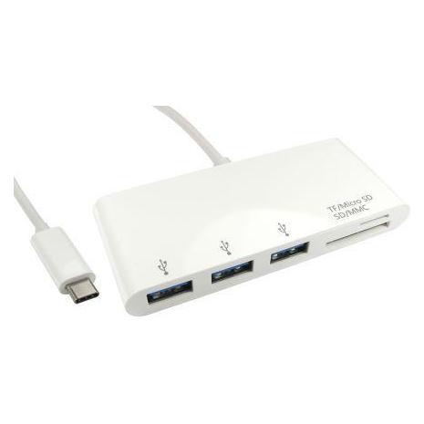 RS PRO USB 3.0 USB-Hub, 3 USB Ports, USB C, USB (USB-C, 3 Ports) (1924706)