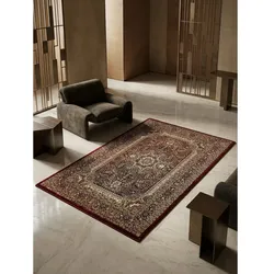 Kurzflorteppich TANNHEIM, orientalisch, Rot, 80 x 150 cm