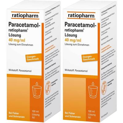 2x PARACETAMOL-ratiopharm Lösung 2x100 ml