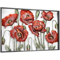 METALLBILD Rot 90/60 cm