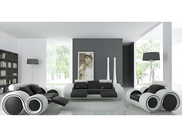 Xlmoebel Polstergarnitur Komplett Sofagarnitur mit USB-Anschluss und hochwertigem Design, (Sofagarnitur, 3-tlg., Sofagarnitur 3+2+1 Sitzer BERLIN), Hergestellt in Europa