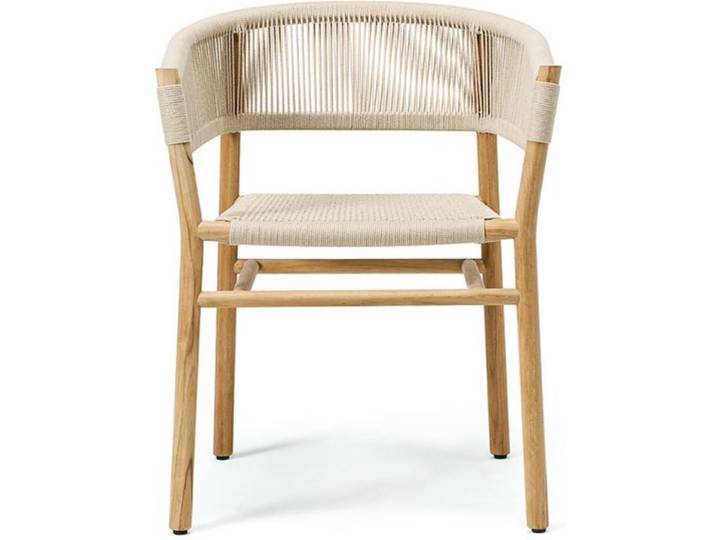 Armlehnstuhl Kilt Ethimo Gestell Teak braun, Designer Marcello Ziliani, 60x74x58 cm