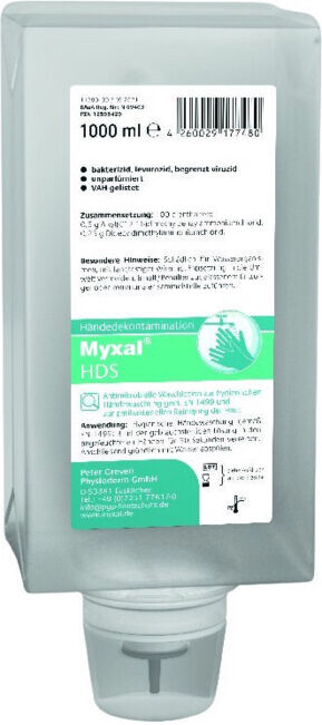 GREVEN Myxal HDS Désinfection des mains Flacon 1L ; PGP (14095003)