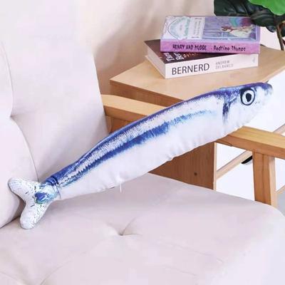 Uplift Essentials Plush Catnip Simulated Fish Throw Pillow Toy style 2 11.8 In