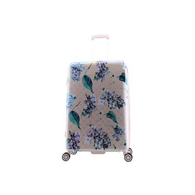 Koffer ELLE "Floret", Gr. B/H/T: 51cm x 78cm x 32cm, bunt (flieder), mehrfarbig, Koffer, aus ABS- und PC-Materialien