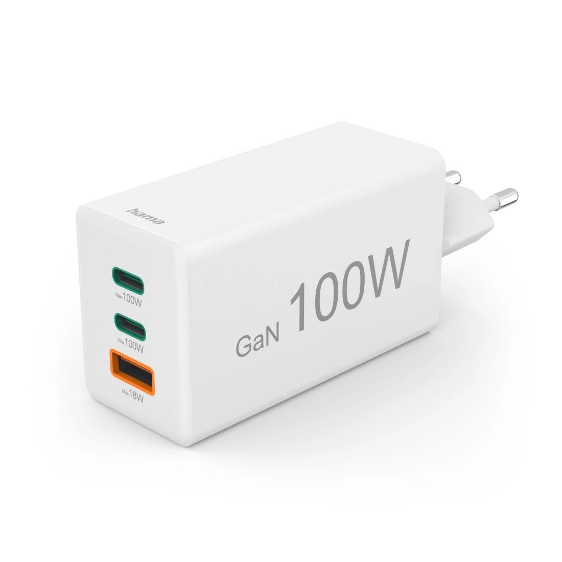 Hama 00201997 Schnellladegerät max 100W, 2xUSB-C, 1xUSB-A