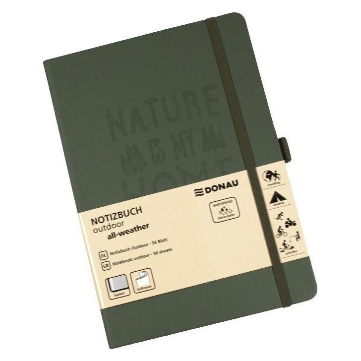 Donau Notizbuch A5 kariert Outdoor (A5, Kariert) (330370011)