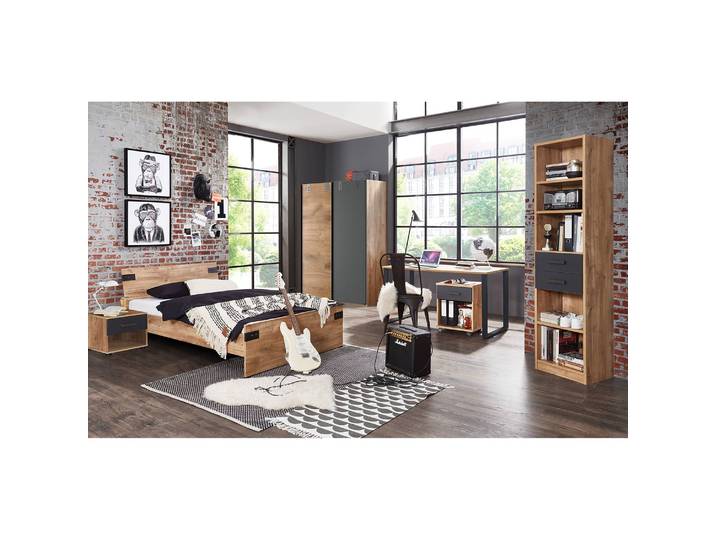Armoire à portes coulissantes 135cm Marron