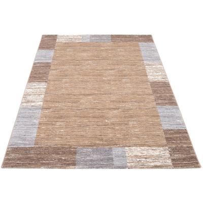 OCI DIE TEPPICHMARKE "Sofi Star" rechteckig 12 mm Höhe Frisé Teppich, Kurzflor, mit Bordüre, Wohnzimmer