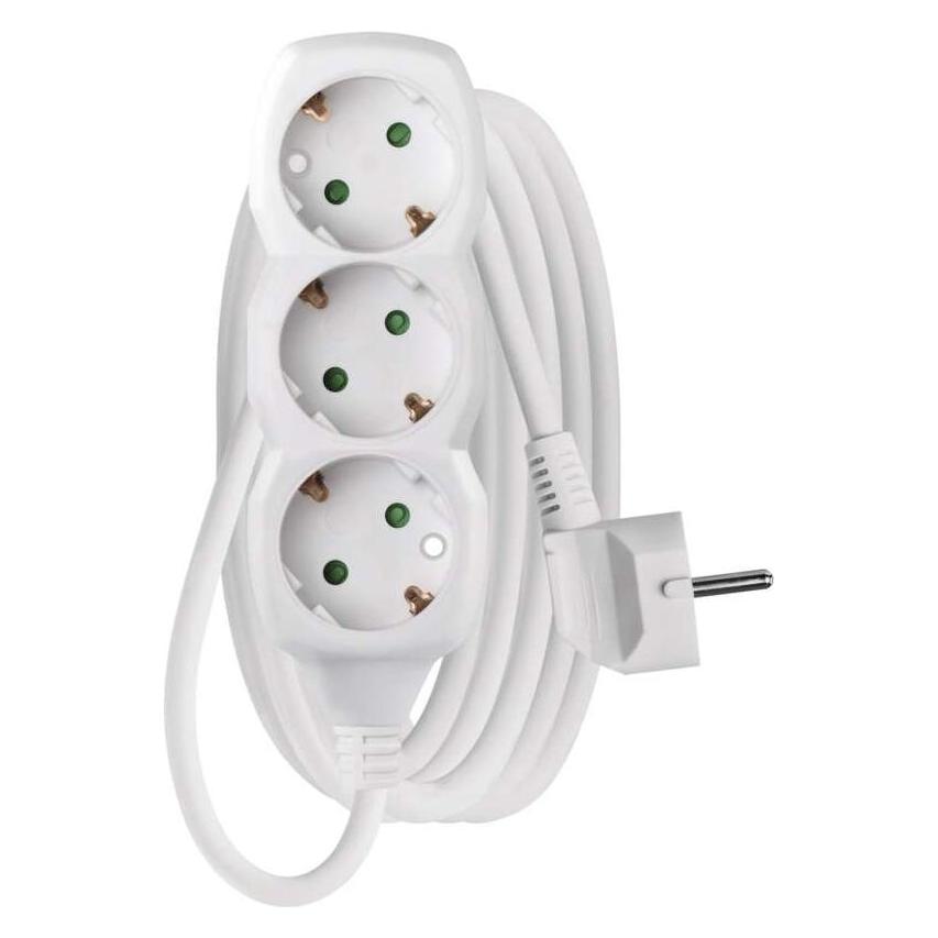 Emos P0323R Extension cord for 3 sockets 3m (3 m, CEE 7/3) (8592920016336)